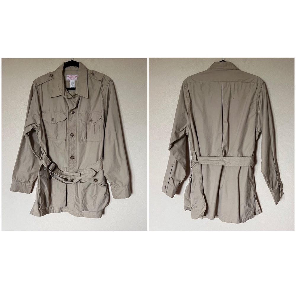 Filson Vintage Safari Bush JacShirt Shacket Lightweight Belted Jacket Style 53 - Picture 4 of 17